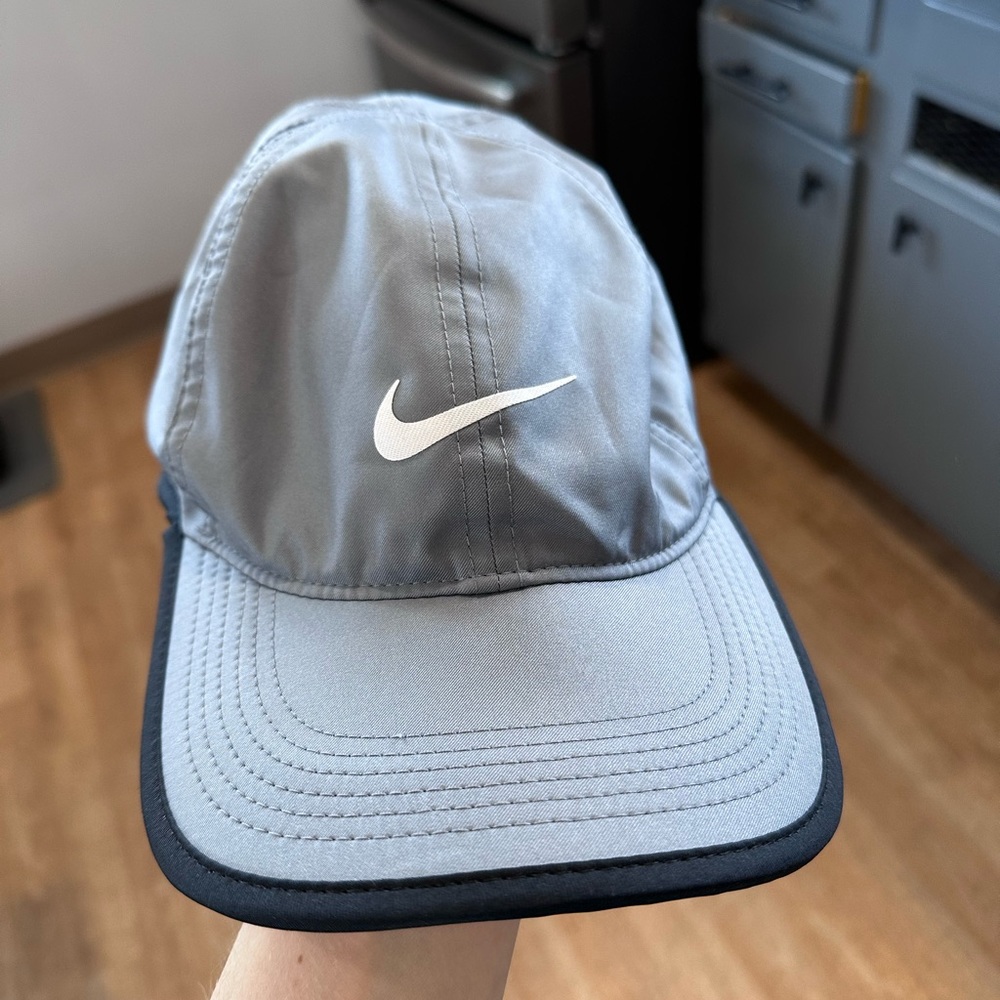 Women’s Gray Nike Dri Fit Feather Light Hat | Adjustable